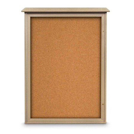 United Visual Products Outdoor Enclosed Combo Board, 72"x36", Bronze Frame/Grey & Medium Grey UVCB7236ODBZ-GREY-MEDGRY